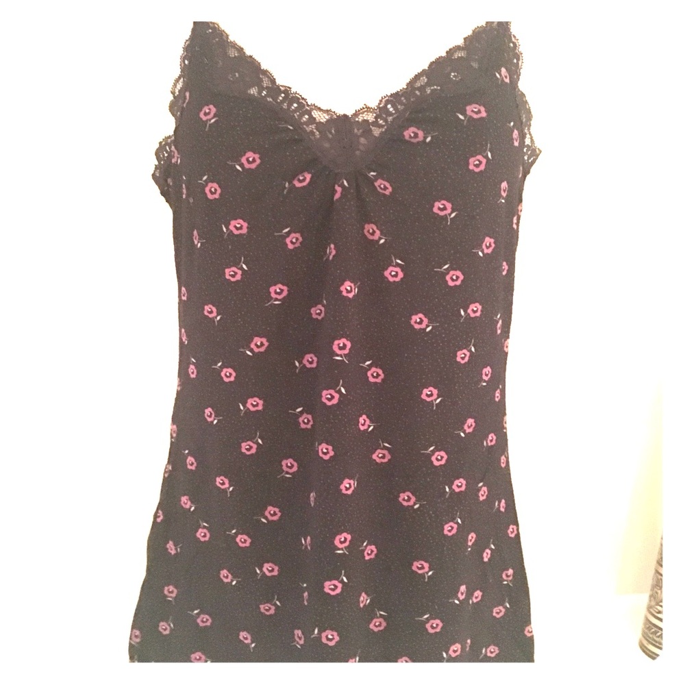 Express floral stretch tank top